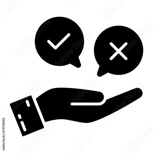 Trendy design icon of choose