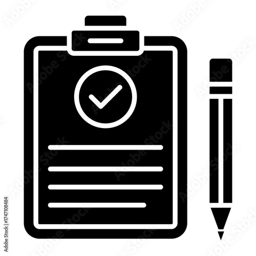 Modern design icon of verified paper