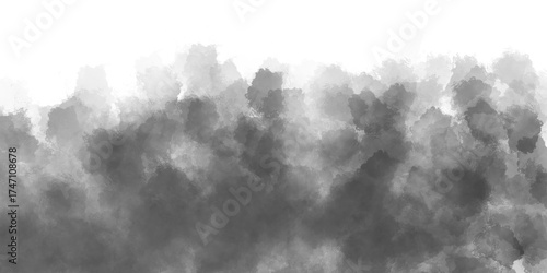 Hand made Abstract gray watercolor background texture artistic dark smoke effect perfect for backgrounds and design elements By illustrator
