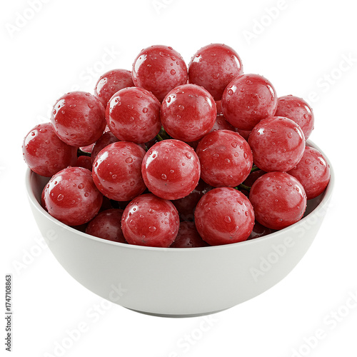 Red Candies Bowl: Sweet Treats, Gumballs, Confectionery Delights