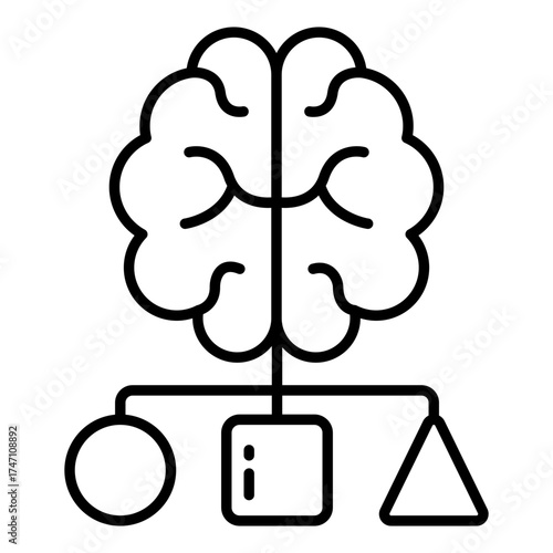 Premium download icon of brain