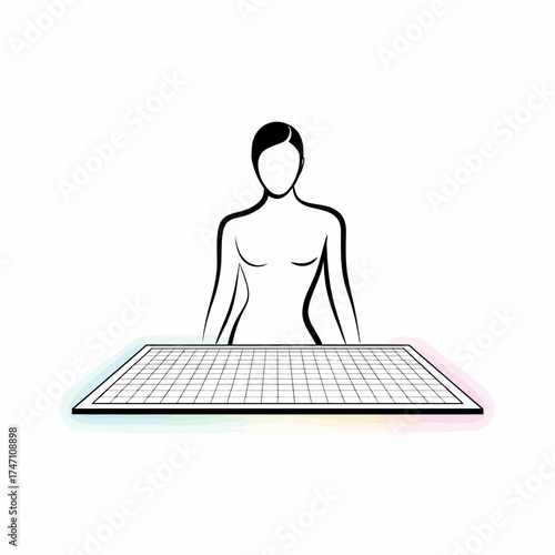 Teacher at Board Icon – Education, Training, and Classroom Learning Symbol
