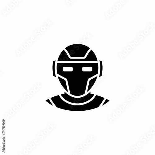 Robot Head Icon – Artificial Intelligence and Automation Symbol