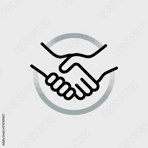 Handshake Icon – Partnership, Agreement, and Collaboration Symbol