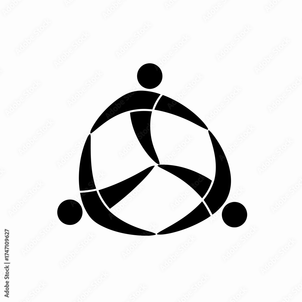 Fototapeta premium Group of People Icon – Teamwork, Collaboration, and Community Symbol