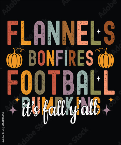 flannels, bonfires, football, pumpkin 