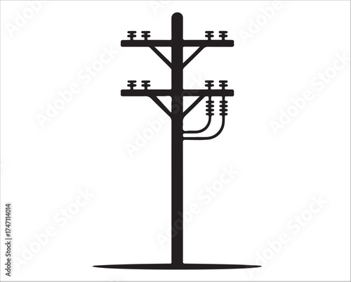 Minimal vector of power line structure used for electricity transmission