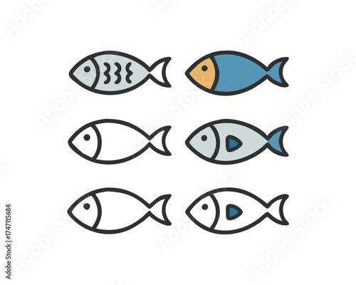Fish vector, Art, Icon Set Free SVG Download