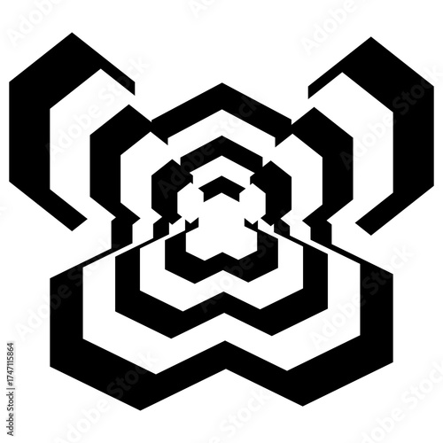 black and white abstract background