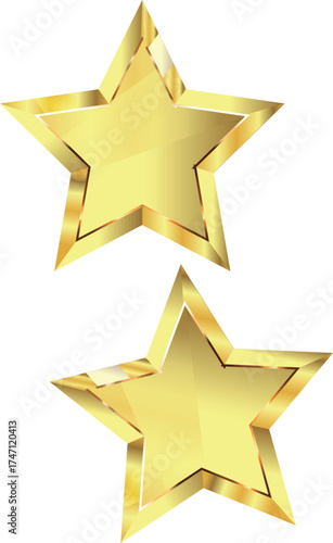 Golden Star Editable Art