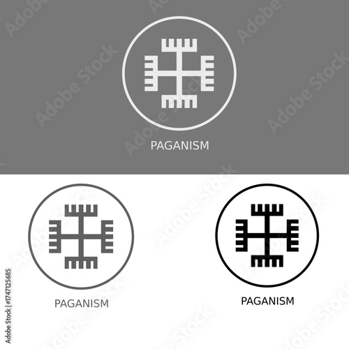  Slavic neo pagan vector symbol
