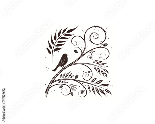 decorative grunge set with brush lines strokes download