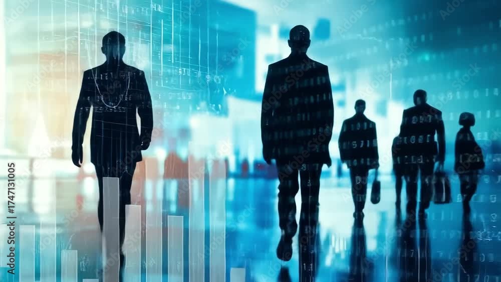 custom made wallpaper toronto digitalSilhouettes of business people walking in corporate office corridor. Concept of teamwork, negotiations, leadership, business communication, politics.