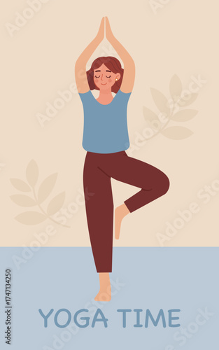 Woman in Tree Pose