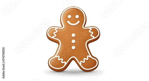 Gingerbread man cookie christmas holiday sweet treat dessert baking food icon
