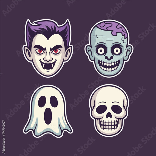 Monster head icons