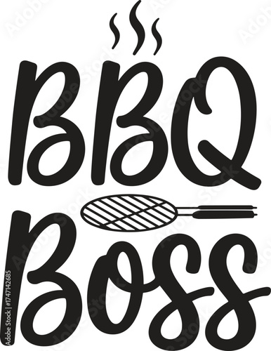 BBQ BOSS. Vector EPS