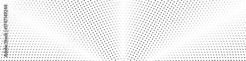 Minimal halftone dotted background with light gradient abstract symmetry in black and white forming elegant geometric layout for poster and wallpaper design