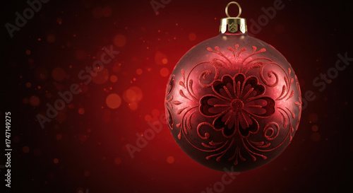 Classic Red Bauble for Christmas Decoration