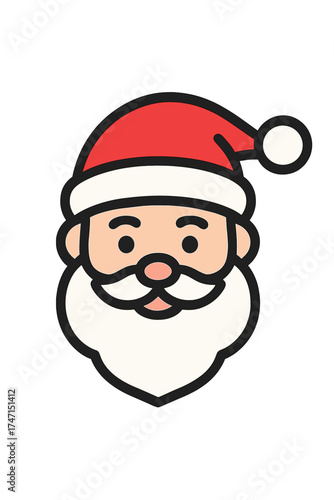 Colorful Christmas candy cane vector icon with transparent background, holiday decoration illustration, festive striped sweet treat, Xmas celebration item, winter season symbol