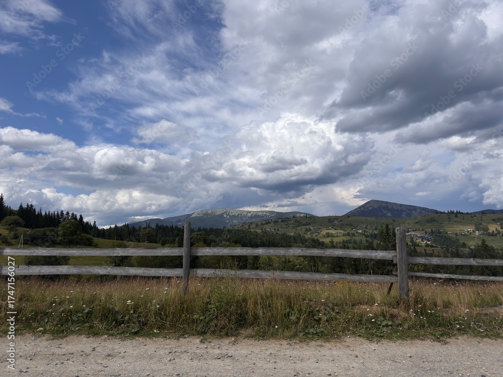 Fototapeta premium landscape with clouds