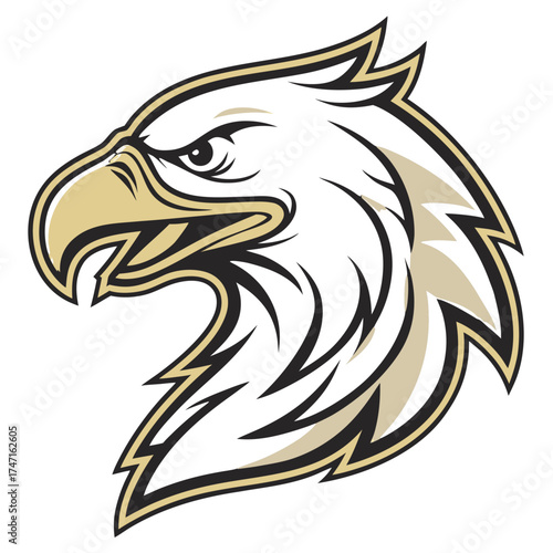 Metallic Gold Griffon Mascot Logo Vector Illustration for Luxury and Mythic Branding Design

