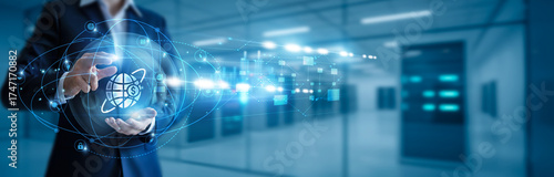 Businessman hand hold global business, international trade, cross-border investment, supply chain management, multinational corporations, global market expansion, foreign partnerships © AD