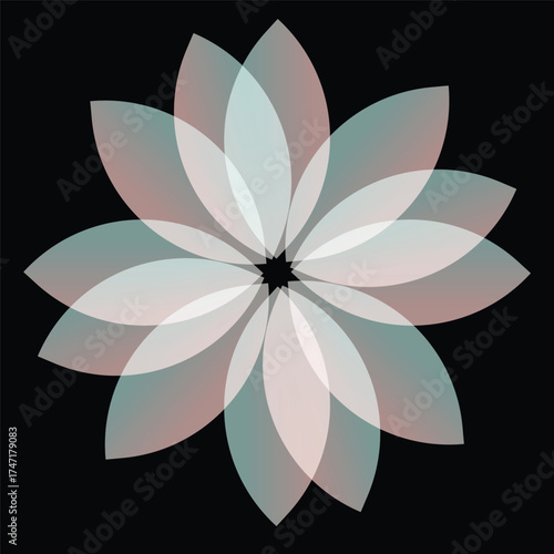 abstract flower vector illustration