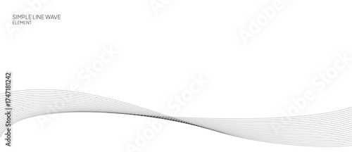 Graph Line Wave – Minimal 2-Layer Abstract on White Background