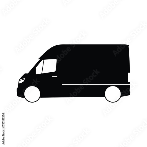 Black van, a versatile and practical vehicle