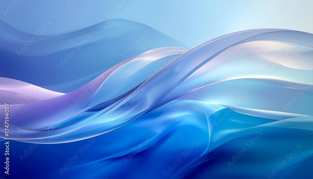 Fototapeta premium Abstract Glass Wave Background
