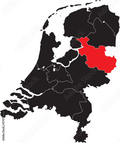 Overijssel Province on The Netherlands