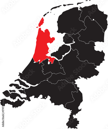 North Holland Province on The Netherlands