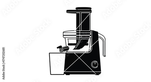 Modern kitchen appliance for healthy juice preparation