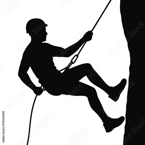 An extreme sportsman was taken down by a rope, depicted in a silhouette illustration of a climber against a white background, while a weekend adventure park action features a rope ladder and a
