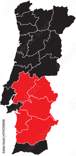 Aletenjo Region on the Portugal Map