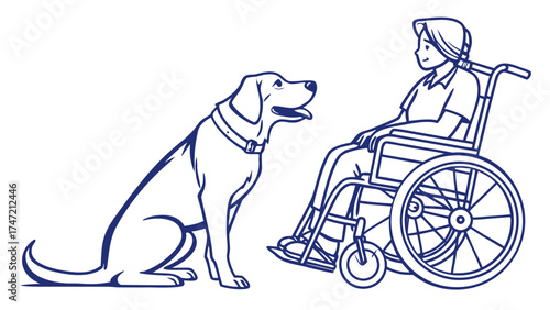 A Heartwarming Encounter in an Illustrative Scene