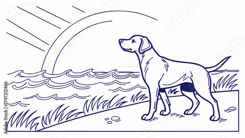 Vector Illustration of Serenity and Nature