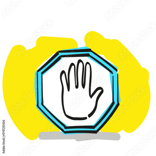 Icon, Symbol Stop