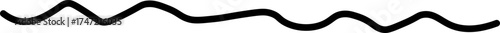 Undulating stroke with rhythmic ripple-like waves creating fluid motion.
