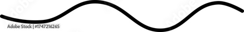 Abstract wavy line with a randomly squiggled path, featuring freeform, irregular curves.