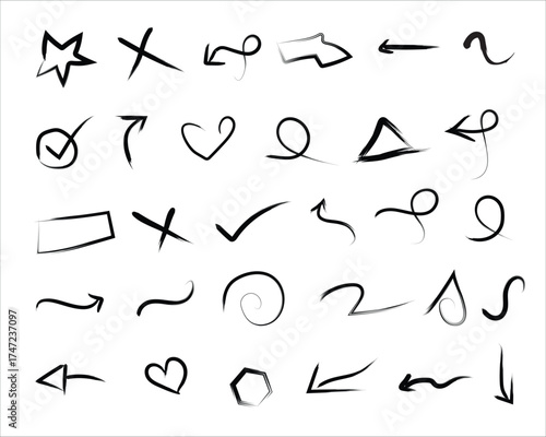 Hand drawn vector background design element vector illustration