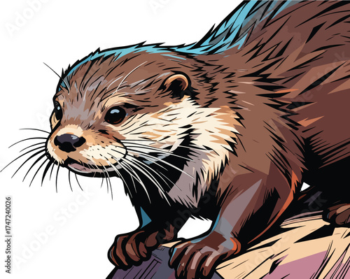 close-up-animal illustration
