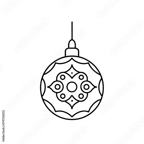 Ornament with floral designs