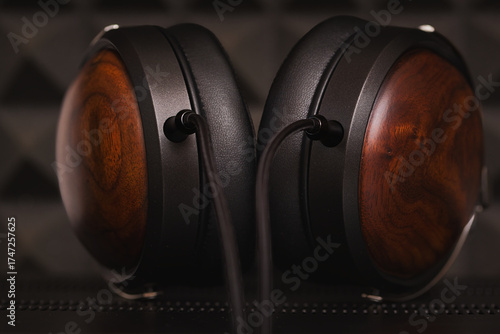 headphones and music