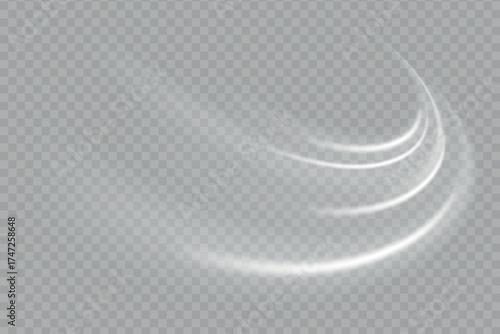 Stream of fresh wind png. Imitation of the exit of cold air from the air conditioner. Cold winter wind texture. Holiday vector blizzard. Christmas effect of a cold blizzard. Vector PNG.