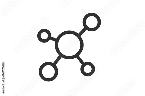 Vector router icon with transparent background, minimalist network technology symbol, digital communication, WiFi connection device, simplified tech gadget illustration