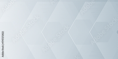 Abstract gray background with white dynamic wavy hexagon texture. suitable for wallpaper  poster  banner vector