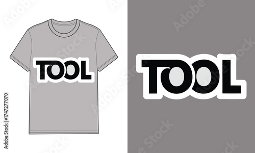 Gray t shirt with T O L logo chest clothing apparel