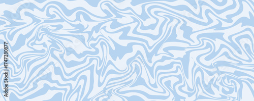 Abstract background seamless pattern with colorful waves. Trendy vector illustration in retro psychedelic style